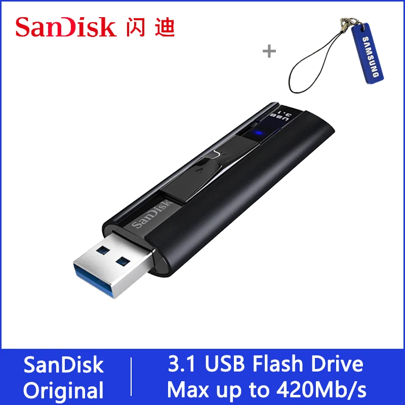 Флеш-накопитель USB sandisk 256, 128 ГБ, высокая скорость, Макс., 420 м, флешка, 128 ГБ, 256 ГБ, флеш-накопитель, 3,1 USB флешка, диск на ключ, память для телефона