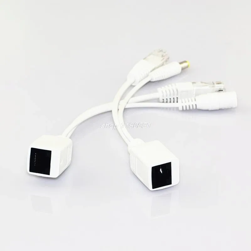 1 пара POE сплиттер 12 В адаптер Аксессуары RJ45 инжектор комплект питания Соединительный кабель камеры видеонаблюдения для камеры безопасности M20