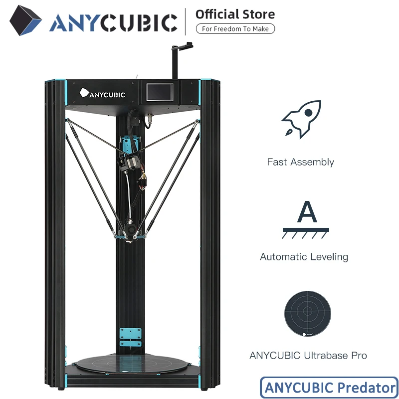 3d принтер ANYCUBIC Predator 370x370x455 мм, с автоматическим выравниванием, набор impresora 3D, Titan экструдер|3D принтеры| - AliExpress
