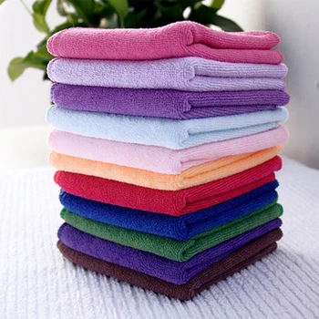 

10pcs Bar Kitchen Microfiber Rectangle Home Hotel Durable Dish Wash Wiping Super Absorbent Cleaning Towel