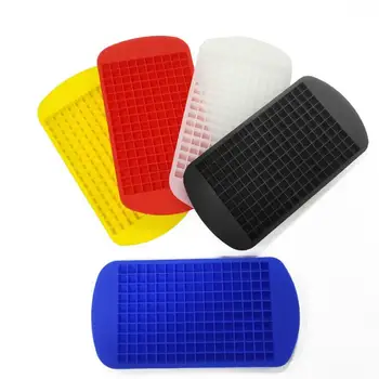 

160 Mini Ice Cube Tray Frozen Silicone Ice Mold Kitchen Tool Silicone Cube Tray Square Mold Ice Maker Chocolate Mold LX1972