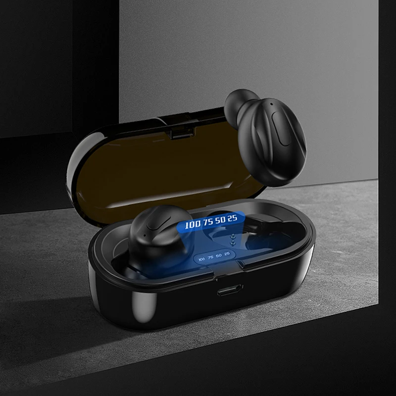 FLUXMOB Wireless Bluetooth 5 0 TWS Earphone Mini Mic in ear Earbuds With charge case HD call Sport Headset For all smart Phone