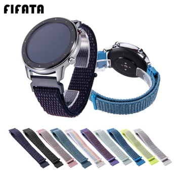 

FIFATA Nylon Canvas Bracelet For Huawei Watch GT 2/1 Smart Watch Band Strap For Amazfit GTR GTS BIP Pace Stratos 22/20mm Strap