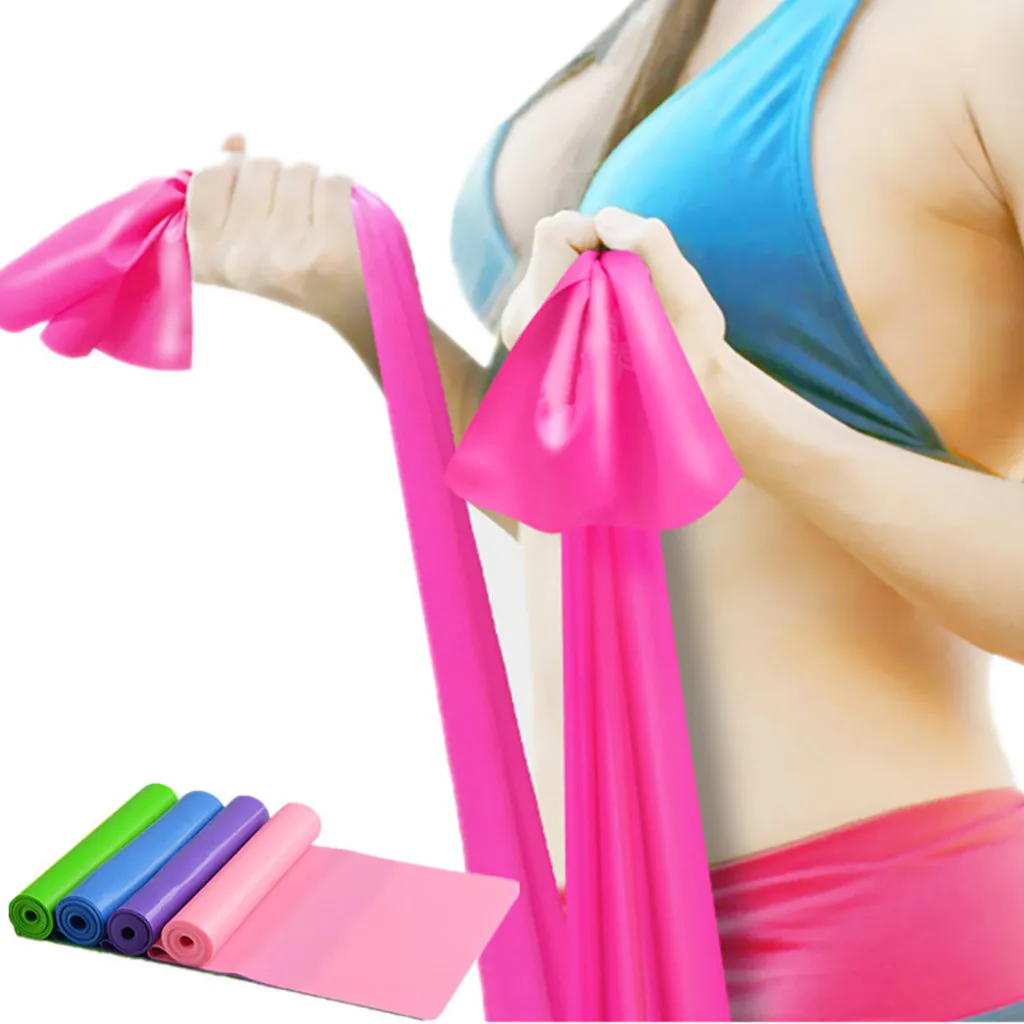 

Hot Gym Fitness Equipment Strength Training 3Pcs Elastic Yoga Pilates Stretch Resistance 1.5m Long Exercise Fitness Band Pilates