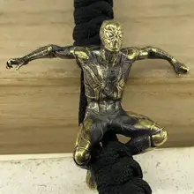 EDC инструменты латунный нож бисер латунь Человек-паук бусы на шнурок Паракорд Нож многофункциональный брелок DIY кулон#150