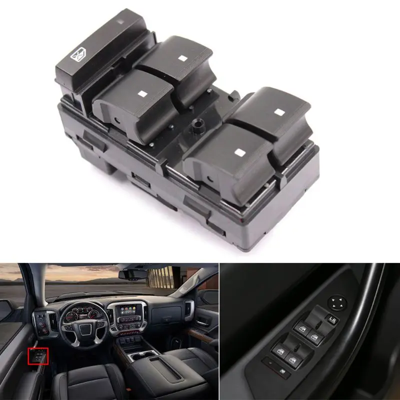

Power Master Window Switch Control Driver Left For Chevy Silverado GMC Truck