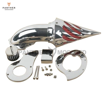 

Chrome Aluminum Motorcycle Spike Air Cleaner Intake Filter case for Honda Shadow VLX600 VT600CD Deluxe 1999 -up