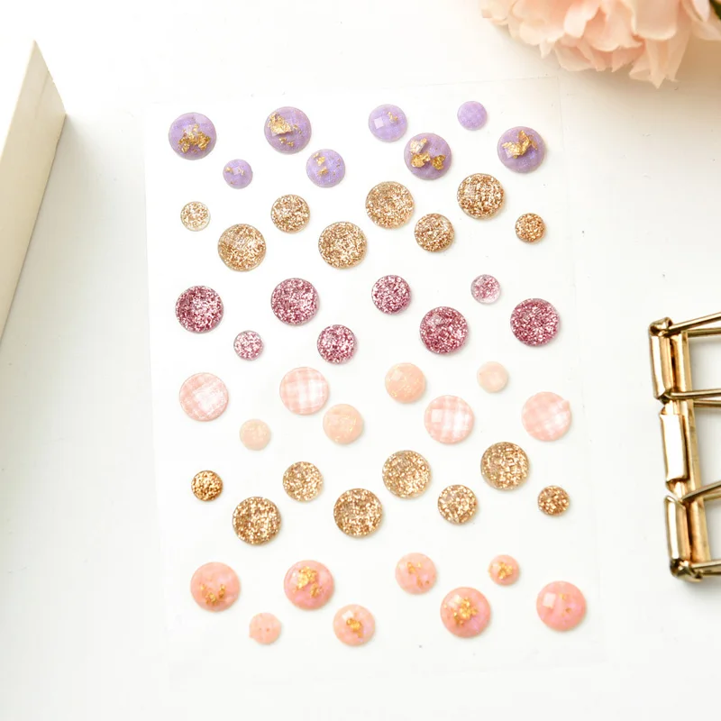

ZFPARTY Colorful Sugar Sprinkles Self- adhesive Enamel Dots Resin Sticker for Scrapbooking/ DIY Crafts/ Card Making Decoration