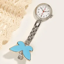 

Butterfly Nurse Watch Doctor Fob Pocket Watch Medical Hanging Brooch Quartz Clock Luminous Hospital Gift Dropshipping