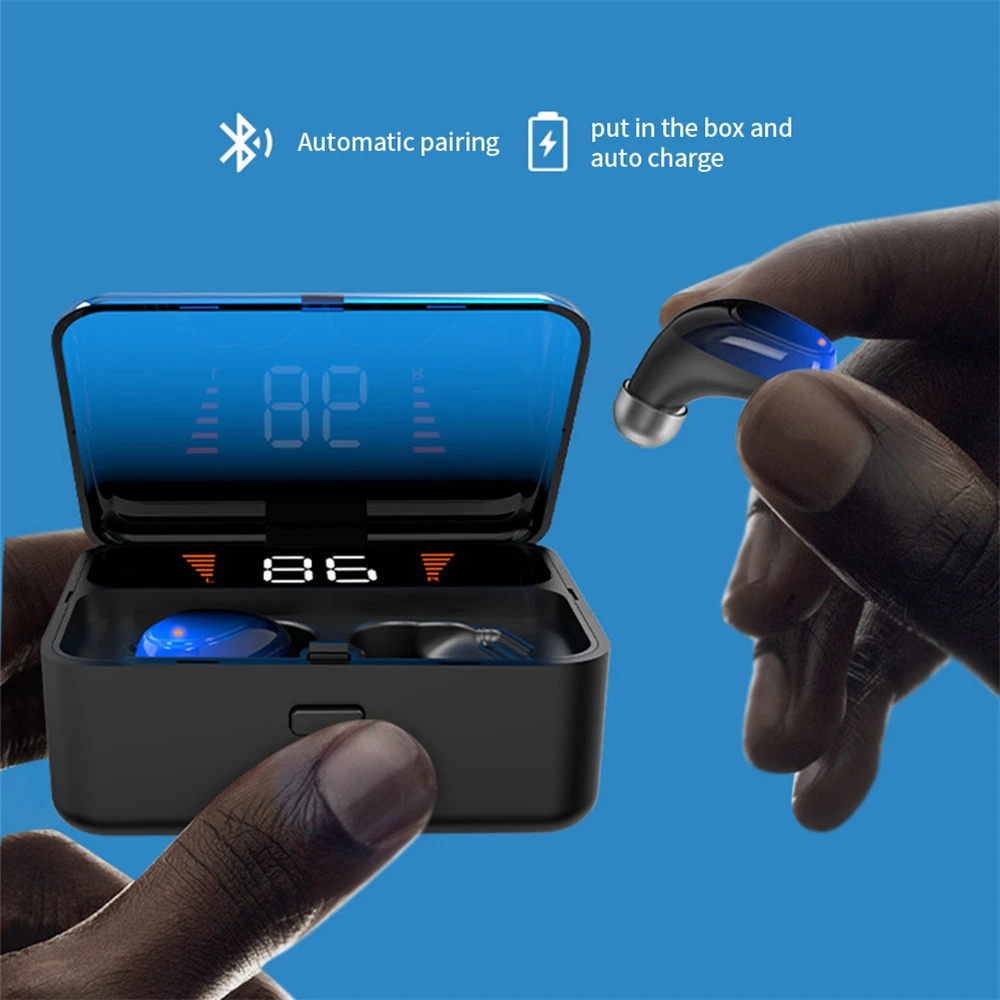 ES01 5,0 настоящие беспроводные Bluetooth наушники TWS 9D Hifi звук стерео вкладыши в ухо беспроводной с зарядкой мобильного питания