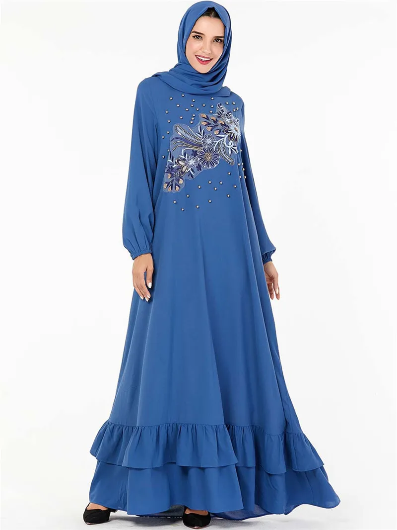 Hijab for Muslim Dresses Long Muslim Dress Kaftan Modest Muslim Party Evening Dresses Hijab Dress
