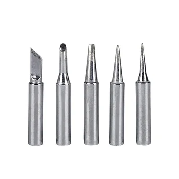 

5pcs Lead Free Solder Iron Tips Replacement For Soldering Repair Station and soldering iron kit Welding hand tool Iron Tips