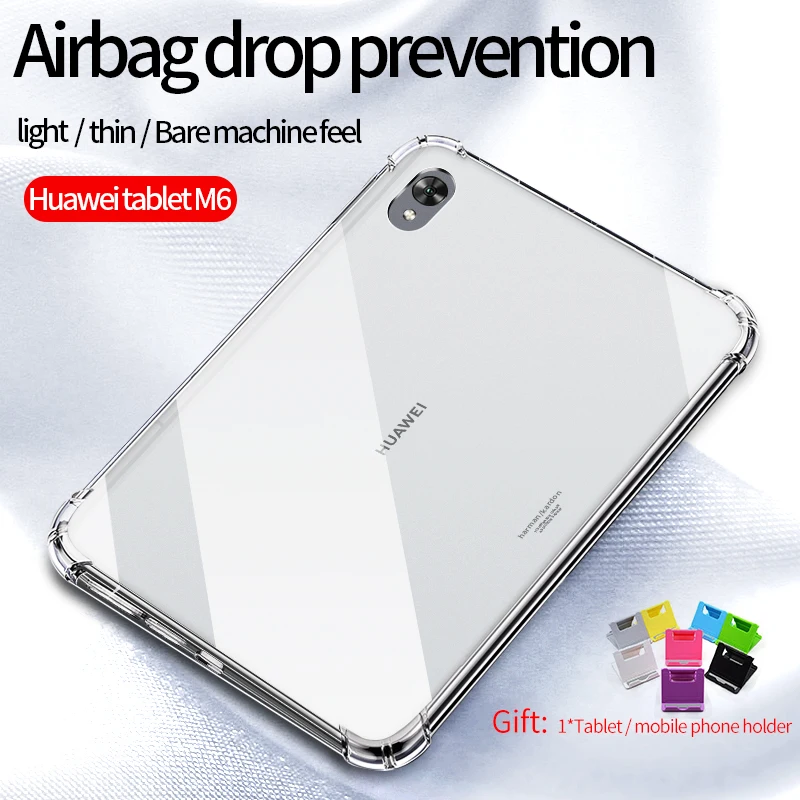 Чехол для huawei matepad Pro 10 8/m6 8 4/m6 дюйма прозрачный чехол из ТПУ силиконовый мягкий