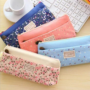 

Pencil Pen Bag Opbergtas Best Sale Multifunctional Vintage Flower Oxford Cloth Cosmetic Bag Women Makeup Storage Pouch Bag Purse