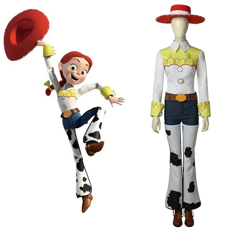 

Adult Women Toys Cosplay Costume Jessie Role-playing Clothing Halloween Party Outfit Full Props With Hat And Boots