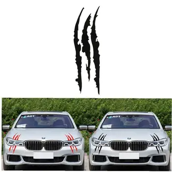 

Claw Marks Decal Reflective Sticker Waterproof Headlight Decal Personalized Car Stickers Car Decoration Black 1 Pair