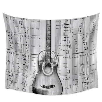 

Guitar Sheet Music Symbol Music Tapestry Wall Hanging Wall Art Bedroom Painting Tapestry Wall Home Decor Dorm Decor Yoga Mat