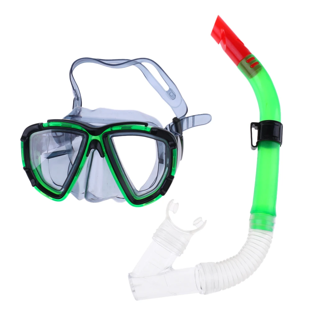 

Adults Half Dry Breathing Tube Snorkel & Mask Set for Scuba Diving Snorkeling Swimming