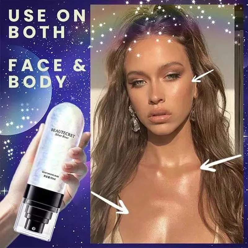 

Hot sale 90ml Galaxy Setting Spray Long Lasting Makeup Setting Moisturizing Foundation Fixer Shiny Finishing Spray