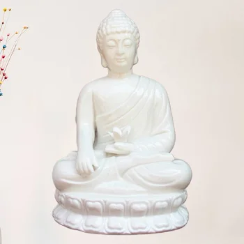 

1Pc Buddha Statue Ornament Delicate Chic Elegant Unique Buddha Figurine for Office Home
