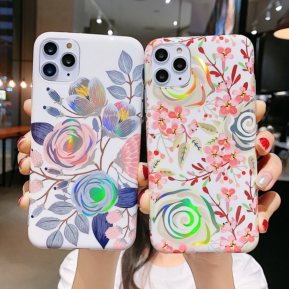 SUYACS Ретро лазерный чехол для телефона с банановым листом iPhone 11 Pro Max XR XS X 6 6S 7 8 Plus