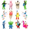 New Inflatable Dinosaur costume Alien Sumo Party costumes unicorn suit dress Cosplay disfraz Halloween Costumes For Adult kids ► Photo 1/6