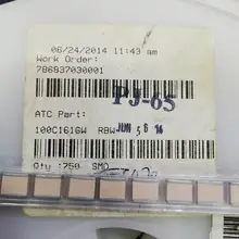 160pf 2500WVDC высокое качество Q фарфоровые высокочастотные Многослойные конденсаторы высокий ВЧ ток/напряжение a161G ATC 100C161GW