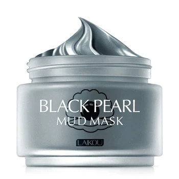 

Black Pearl Mud Mask Moisturizing Facial Deep Cleansing Remove Blackheads Shrinking Pores Skin Care Face Mask N