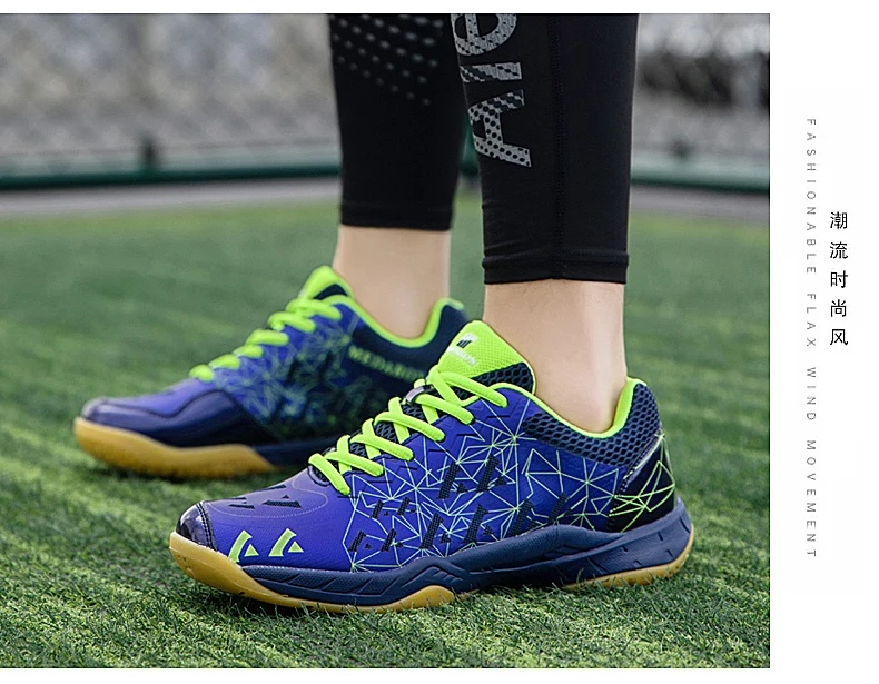 Г. Новая Профессиональная Обувь для бадминтона теннисная обувь волейбольная обувь супер светильник износостойкая и дышащая Большие размеры 36-47