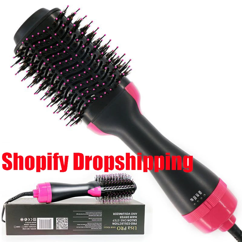 

One Step Multifunctional Hair Dryer Volumizer Rotating Hair Brush Roller Rotate Styler Hot Air Comb Curler Hair Straightener