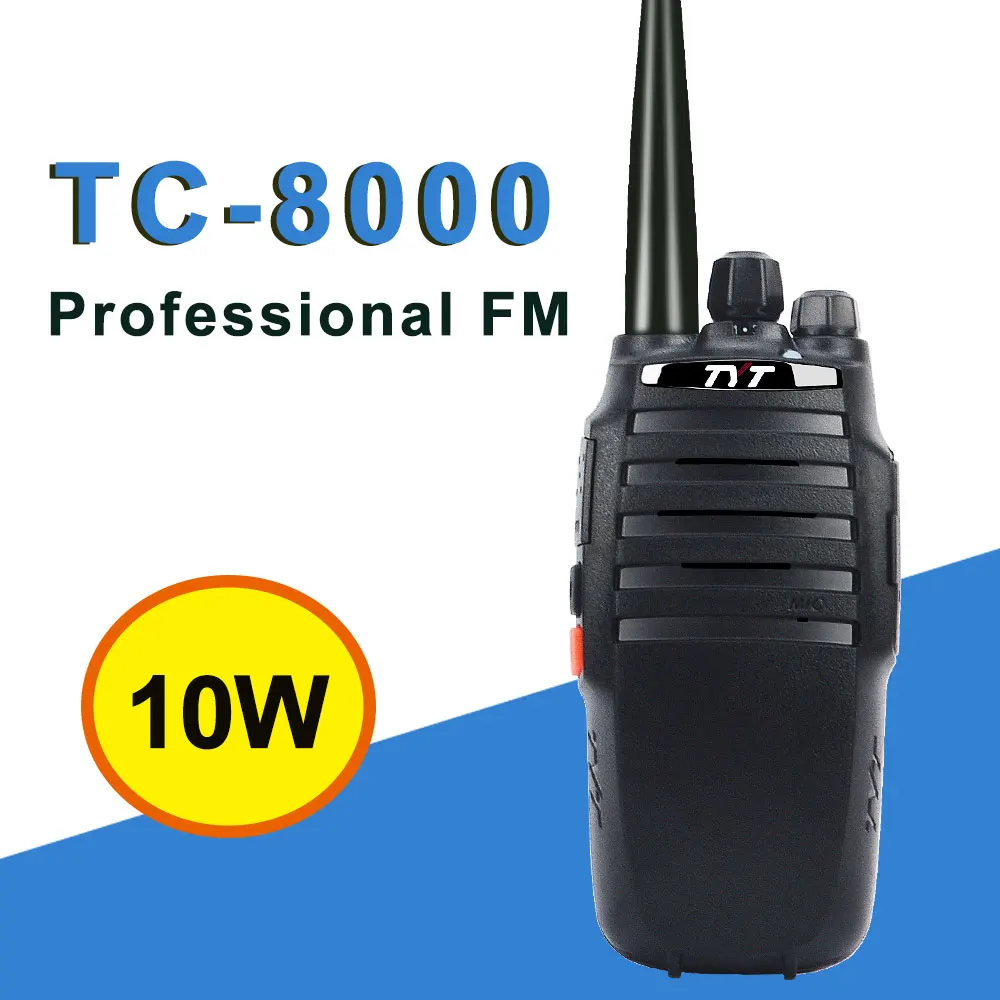 10W walkie talkie TYT TC-8000 scrambler 3600mAh 10km Portable two way radio single band VHF 134-174 or UHF 400-520MHz