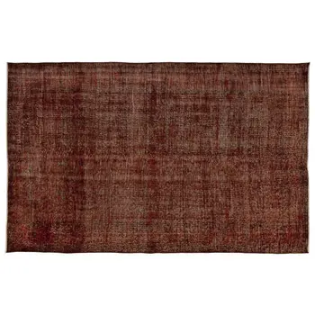 

Handmade Brown Vintage Overdyed Turkish Area Rug 173x276 Cm-5'8''X9'1''