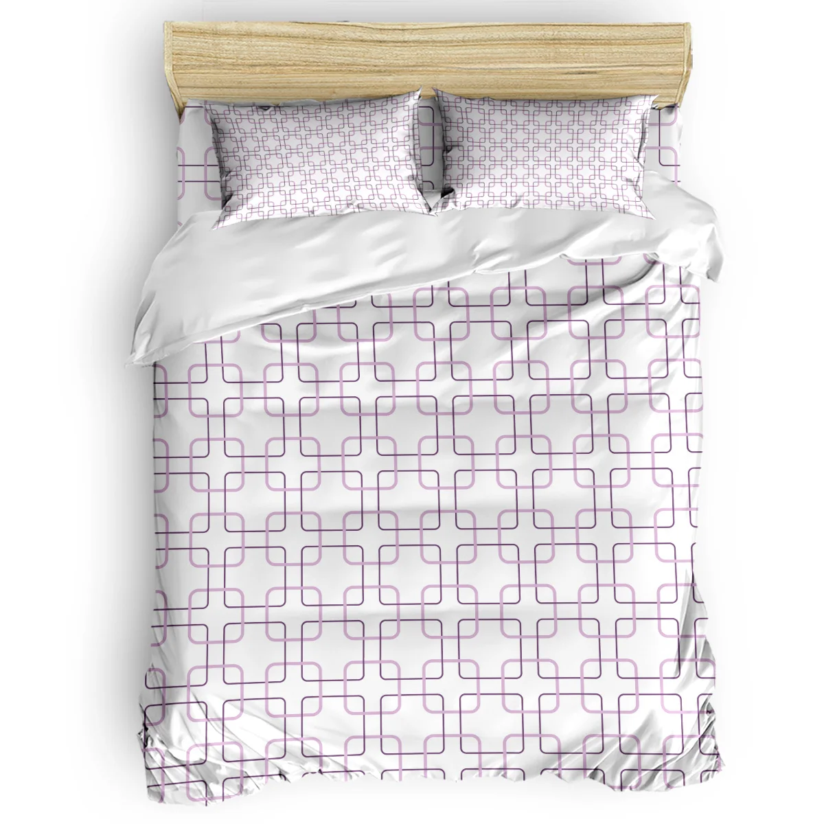 

Modern Geometry Duvet Cover Set Vintage Floral Art Design Collection of 3/4pcs Bedding Set Bed Sheet Pillowcases Cover Set