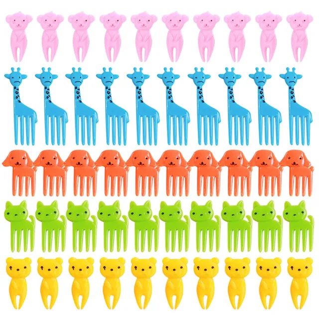 Picks Kids Fortoothpicks Ebéd Bento Állati Nyárs Előételek Villák Doboz Gyümölcs Fogpiszkáló Kis Kiegészítők Aranyos Mini Botok - Image 6