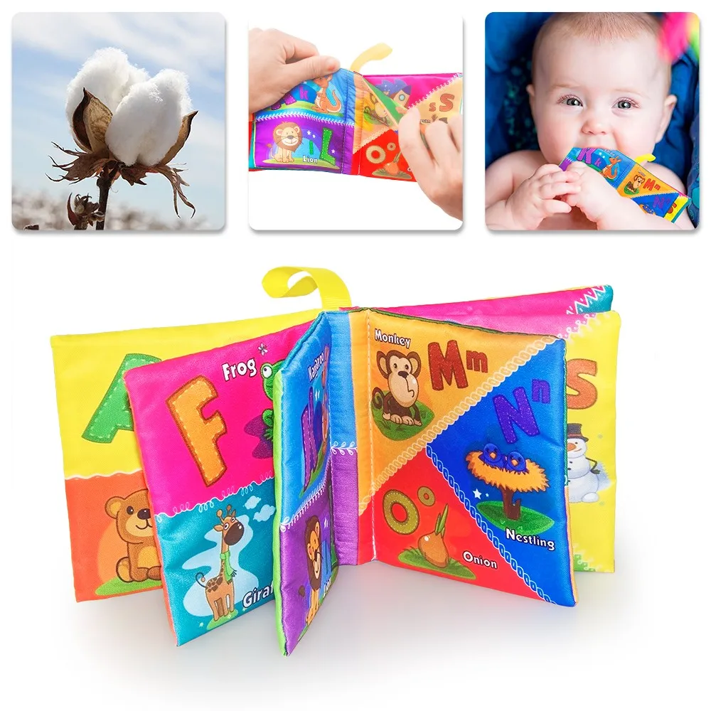 My First Soft Book teytoy 8 шт. детские тканевые книги Игрушки для раннего развития тканевая