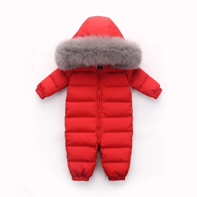 30 градусов детский зимний комбинезон большого размера, натуральный мех, зимняя куртка для девочек, пуховик с наполнителем из утиного пуха, флисовый комбинезон для мальчиков, Детская пуховая парка