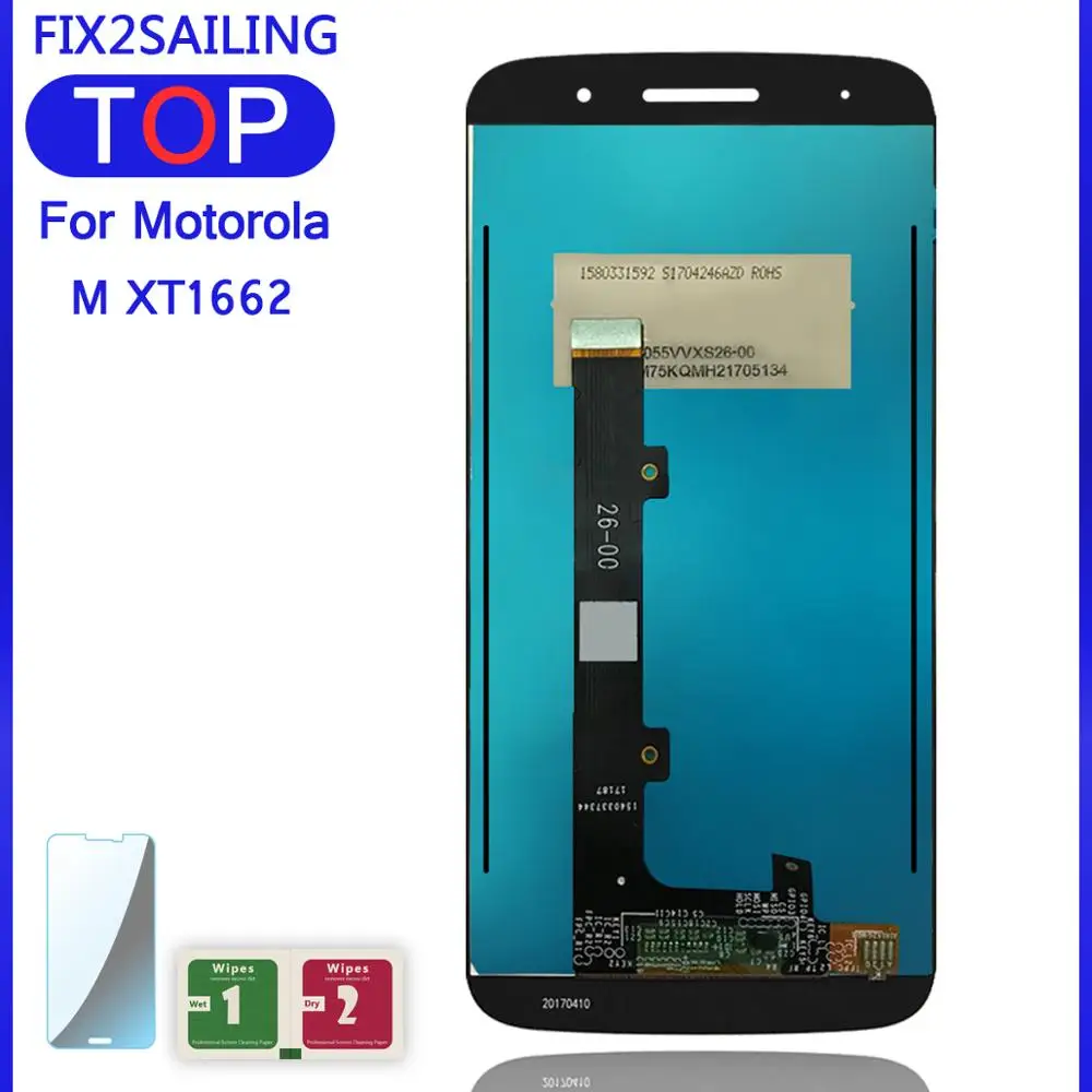 

LCD For Motorola Moto M XT1662 XT1663 LCD Screen Display Touch Digitizer Assembly 1920*1080 For MOTO M Display Smartphone