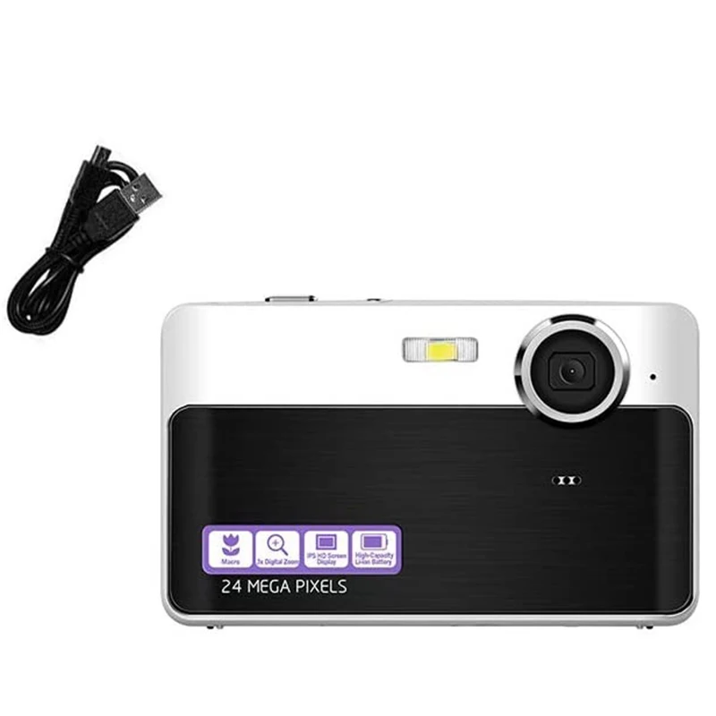 Digital Camera Mini Video Point and Shoot 2.4Inch 24 MP HD Students for Kids Teenagers |