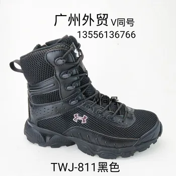 

Combat Boots Foreign Trade 2020 New Style Genuine Leather Black (Men's) Combat Boots Anti-Puncture Anti-slip Breathable Tactical