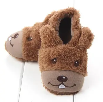 

Baby Toddler Shoe Coral Fleece Baby Shoes Cute Plush Non-slip Shoes s Baby Shoes 0-1 Years Old