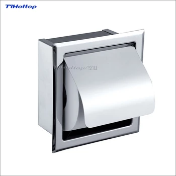 

Tlhottop Recessed/Wall-in 304 Stainless Steel Toilet Paper Holder Bathroom Accessories YJ-8850