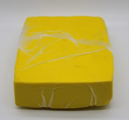 yellow DIY Профессиональная мягкая форма для выпечки, полимерная глина, фигурка куклы, ручная печать для ног, синие скульптурные керамические игрушки, моделирование, 1 кг/упаковка, 15 цветов - Цвет: yellow