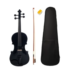 4/4 Black Maple Violin with Bass Dul Top Alloy Tail Violin