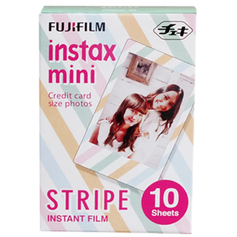 Fujifilm Instax Mini 9 пленка 10 листов Новая принцесса фото бумага мгновенная пленка для mini 8 7s 70 90 Share SP-1 SP-2 мгновенная камера - Цвет: stripe