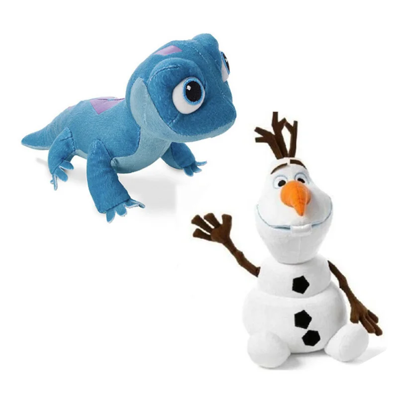 Disney reine des neiges bonhomme de neige Olaf nouveau feu lézard fièvre feu elfes Anna Elsa 2 peluche peluche poupée princesse en peluche poupée pour enfant