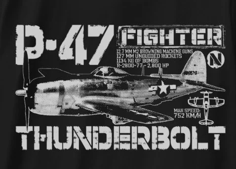 P-47 толстовка унисекс с капюшоном Thunderbolt