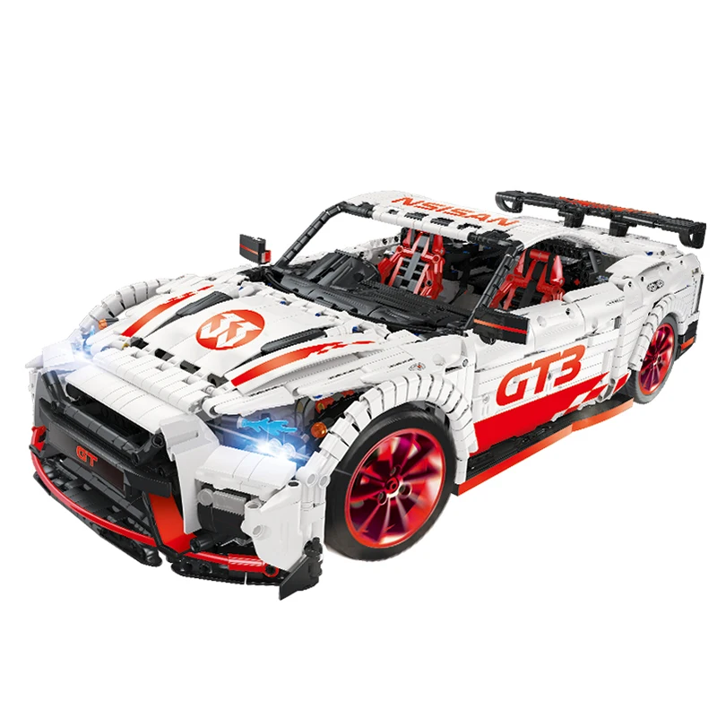 23010 GT R Technic RC гоночный автомобиль с двигателем светодиодный светильник Fuction