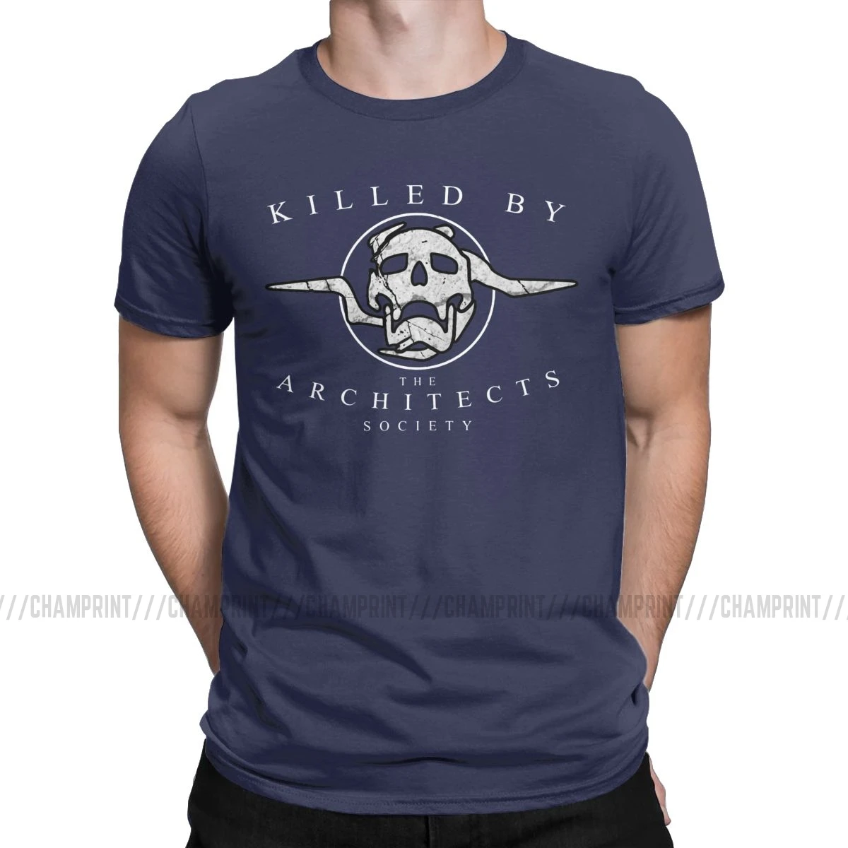 Killed By The architects society футболка Destiny для мужчин хлопковая Футболка Ace Spades Cayde 6 игра короткий рукав Футболка подарок идея Топ - Цвет: Тёмно-синий