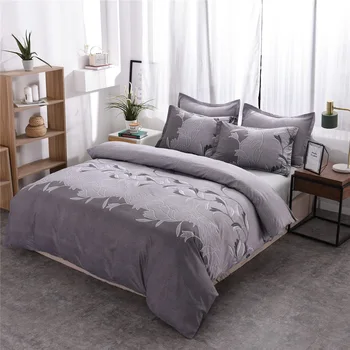 

Luxury Europe style bed linens set queen King sizes bedding set with pillow cases Gray purple red polyester duvet cover set new