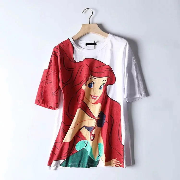 Sweet Women Short Sleeve Loose Tee Tops 